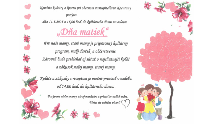 Deň matiek 11.5.2025
