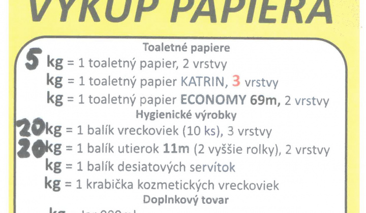 1. fotografia fotogalérie Aktuality / Zber papiera po obci - foto