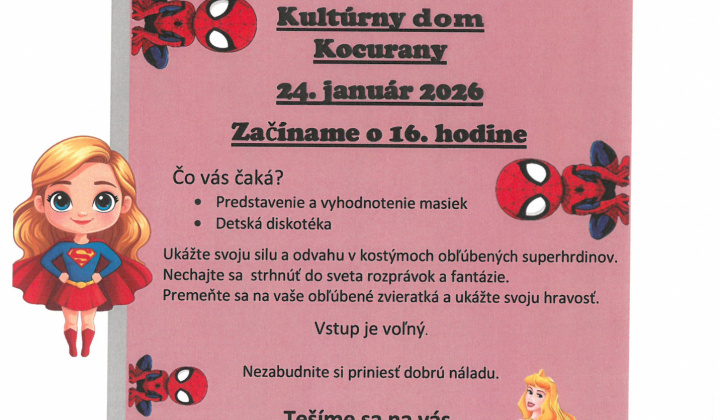 1. fotografia fotogalérie Aktuality / Pozvanie na Karneval masiek - foto