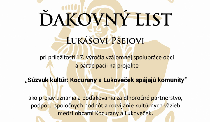 Súzvuk kultúr: Kocurany a Lukoveček spájajú komunity